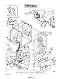 CABINET Diagram and Parts List for LG3006XPW0  Whirlpool Dryer