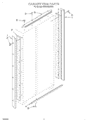 CABINET TRIM Diagram and Parts List for KSSS42MHX00  KitchenAid Refrigerator