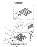 DISHRACK Diagram and Parts List for DU9000XR8  Whirlpool Dishwasher