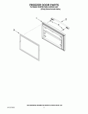 FREEZER DOOR PARTS Diagram and Parts List for GX5FHDXVQ03  Whirlpool Refrigerator