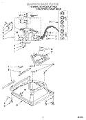 MACHINE BASE Diagram and Parts List for LXR7144EQ2  Whirlpool Washer