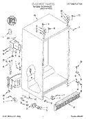 CABINET Diagram and Parts List for 8340NFSBS00  Whirlpool Refrigerator