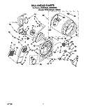 SECTION Diagram and Parts List for LER5600HZ0  Whirlpool Dryer