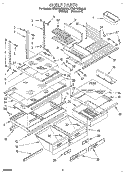 SHELF, LIT/OPTIONAL Diagram and Parts List for KTHC18KBAL00  KitchenAid Refrigerator