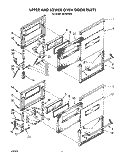UPPER AND LOWER OVEN DOOR, LIT\OPTIONAL Diagram and Parts List for SB130PER4  Whirlpool Wall Oven