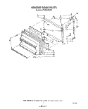FREEZER DOOR Diagram and Parts List for ET18MKXPWR5  Whirlpool Refrigerator