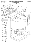 TOP & CONSOLE, LIT/OPTIONAL Diagram and Parts List for CGDS774JQ0  Crosley Dryer
