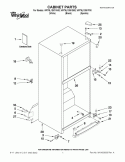 CABINET PARTS Diagram and Parts List for WRT5L1SMYB00  Whirlpool Refrigerator