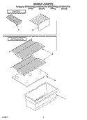 SHELF PARTS, LITERATURE AND OPTIONAL PARTS Diagram and Parts List for ET4WSKYKQ03  Whirlpool Refrigerator