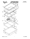 SECTION Diagram and Parts List for RC8600XBB1  Whirlpool Cooktop