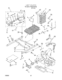 UNIT Diagram and Parts List for 4YED22PQFN02  Whirlpool Refrigerator