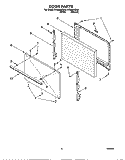 DOOR, LIT/OPTIONAL Diagram and Parts List for RF3020XEN0  Whirlpool Range