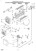 ICEMAKER Diagram and Parts List for KTRS22QAAL01  KitchenAid Refrigerator
