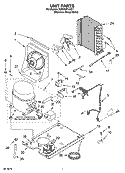 UNIT PARTS, OPTIONAL PARTS (NOT INCLUDED) Diagram and Parts List for KUIA15PLLS11  KitchenAid Ice Maker