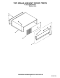 TOP GRILLE AND UNIT COVER PARTS Diagram and Parts List for KBLC36FTS05  KitchenAid Refrigerator