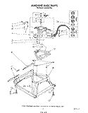 MACHINE BASE Diagram and Parts List for LA5530XTW0  Whirlpool Washer