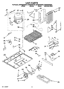 UNIT PARTS Diagram and Parts List for GC5SHEXNQ05  Whirlpool Refrigerator