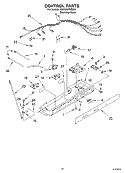 CONTROL Diagram and Parts List for KSRG25FKSS01  KitchenAid Refrigerator