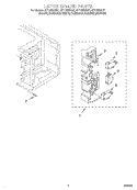 LATCH BOARD Diagram and Parts List for GT1195SHZ1  Whirlpool Microwave
