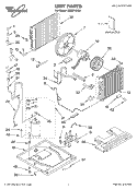 UNIT, LITERATURE Diagram and Parts List for ACM219XL0  Whirlpool Air Conditioner