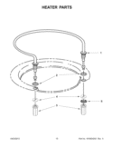 HEATER PARTS Diagram and Parts List for 7WDT790SAYM2  Whirlpool Dishwasher