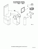 ACCESSORY PARTS Diagram and Parts List for GC900QPPQ3  Whirlpool Trash Compactor