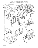 AIR FLOW AND CONTROL Diagram and Parts List for ACH082XA0  Whirlpool Air Conditioner