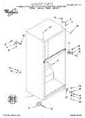 CABINET Diagram and Parts List for ET14JKXFW01  Whirlpool Refrigerator
