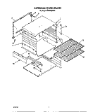 INTERNAL OVEN Diagram and Parts List for SE950PERW9  Whirlpool Range