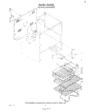 OVEN (CONTINUED) , LITERATURE AND OPTIONAL Diagram and Parts List for RF345PXPW0  Whirlpool Range