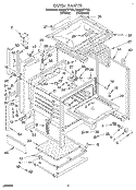 OVEN Diagram and Parts List for RM980PXYN1  Whirlpool Microwave Oven Combo