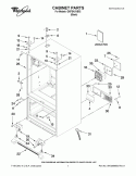 CABINET PARTS Diagram and Parts List for GI0FSAXVB02  Whirlpool Refrigerator
