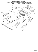 TOP VENTING PARTS, OPTIONAL PARTS Diagram and Parts List for KEBC208KSS04  KitchenAid Wall Oven