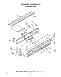 CONTROL PANEL, OPTIONAL Diagram and Parts List for KEDT105VBL2  KitchenAid Range