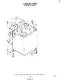 CABINET Diagram and Parts List for LA3800XPW1  Whirlpool Washer