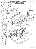 TOP AND CONSOLE PARTS Diagram and Parts List for KGYS750LQ1  KitchenAid Dryer