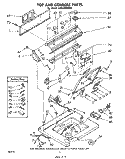 TOP AND CONSOLE Diagram and Parts List for LA5530XMW0  Whirlpool Washer