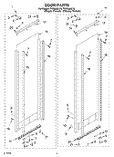 DOOR Diagram and Parts List for PVBS600LY0  Whirlpool Cabinet