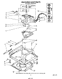 MACHINE BASE Diagram and Parts List for LA6300XPW7  Whirlpool Washer