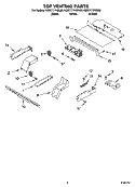 TOP VENTING PARTS, OPTIONAL PARTS Diagram and Parts List for KEBC171KSS06  KitchenAid Wall Oven