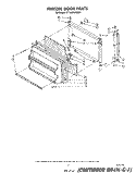 FREEZER DOOR Diagram and Parts List for ET14EPXRWR1  Whirlpool Refrigerator