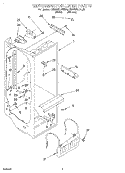 REFRIGERATOR LINER Diagram and Parts List for KSRS25QDAL00  KitchenAid Refrigerator