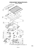 COMPARTMENT SEPARATOR Diagram and Parts List for ET18HKXSW03  Whirlpool Refrigerator