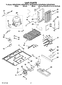 UNIT PARTS Diagram and Parts List for KSCS25FSBL03  KitchenAid Refrigerator