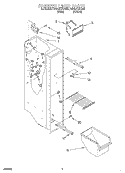 FREEZER LINER Diagram and Parts List for RS22AQXGW01  Roper Refrigerator