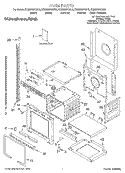 OVEN, LITERATURE Diagram and Parts List for KEMS307GBS2  KitchenAid Microwave Oven Combo