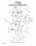 TUB PARTS Diagram and Parts List for KUDD03STPA0  KitchenAid Dishwasher