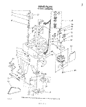 DRIVE Diagram and Parts List for LA5380XPW1  Whirlpool Washer