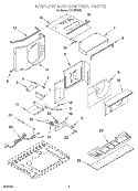 AIR FLOW AND CONTROL Diagram and Parts List for CA12WR00  Crosley Air Conditioner
