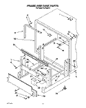FRAME AND TANK Diagram and Parts List for KUDI220T6  KitchenAid Dishwasher